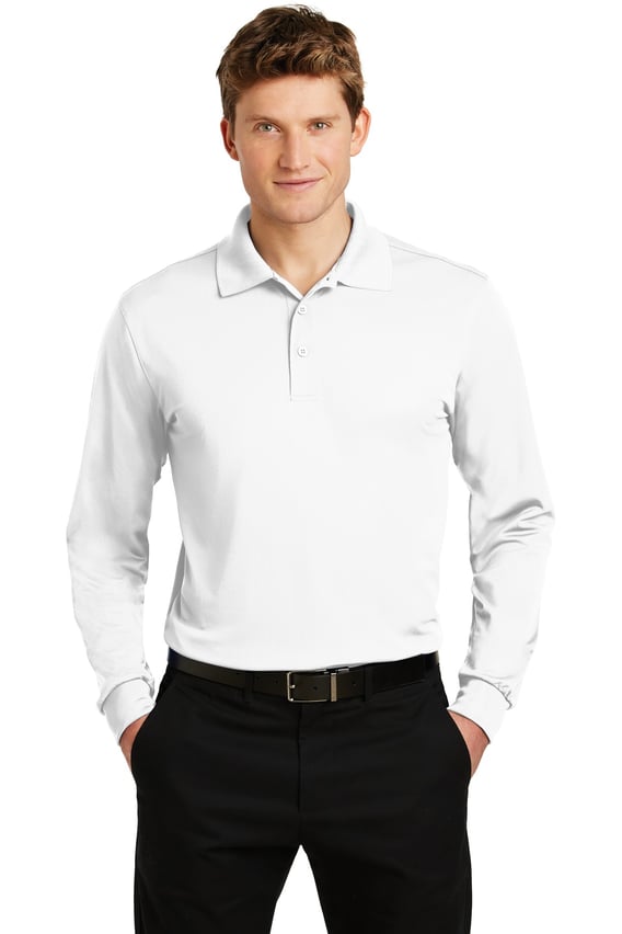 Front view of Long Sleeve Micropique Sport-Wick&reg; Polo