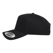 Side view of Retro Cotton Blend Trucker Snapback Cap