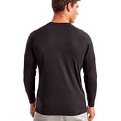 Back view of Panelled Long Sleeve Tech T-Shirt