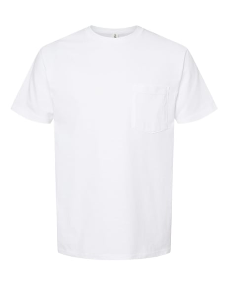 Front view of Heavyweight Jersey Pocket T-Shirt