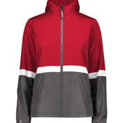 Front view of Women’s Turnabout Reversible Hooded Jacket