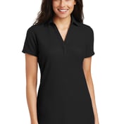 Front view of Ladies Silk Touch™ Y-Neck Polo