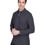 Side view of Pima Piquéé Long Sleeve Polo