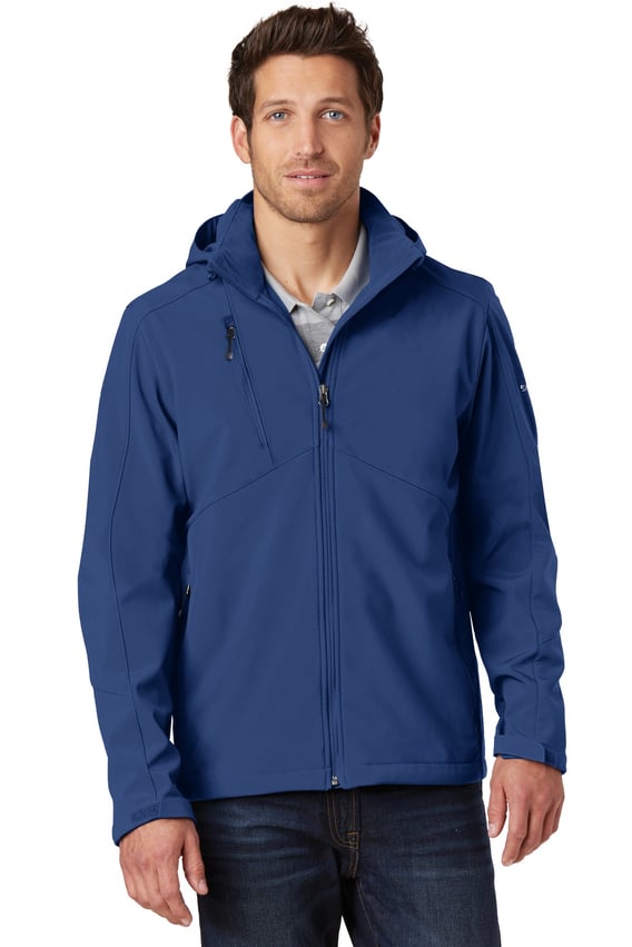 Front view of Hooded Soft Shell Parka