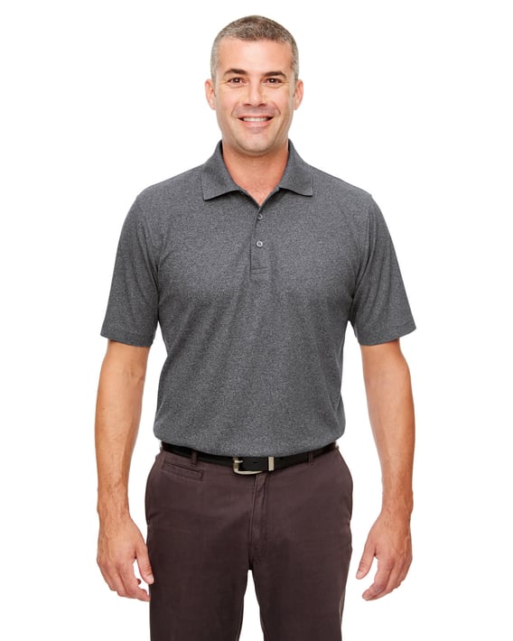 Front view of Men’s Heathered Piqué Polo