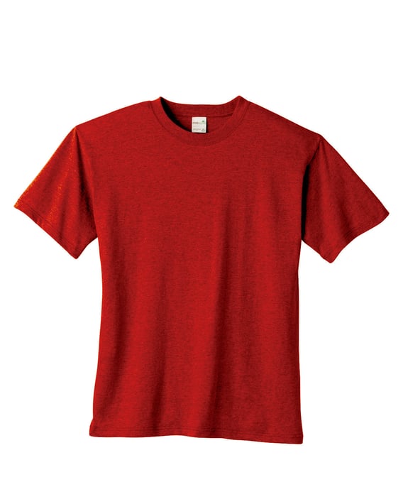 Front view of 5.5 Oz. Recycled Cotton Blend T-Shirt