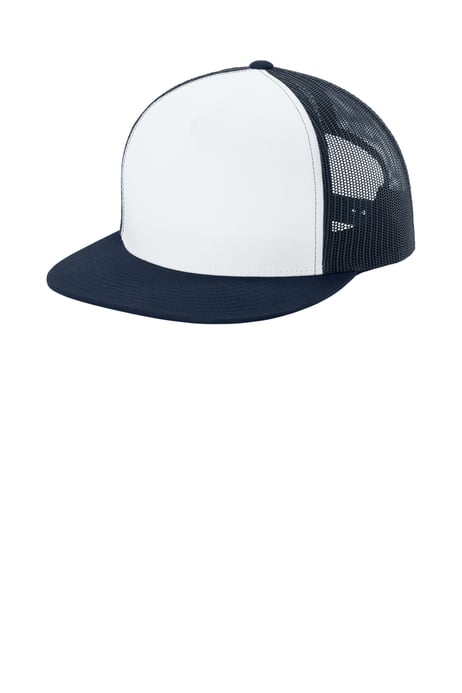 Front view of YP Classics &reg; 5-Panel Classic Trucker Mesh Back Cap