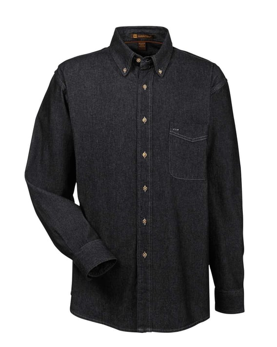 Front view of Long Sleeve Denim Shirt