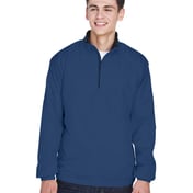 Front view of Adult Micro-Poly Quarter-Zip Wind Shirt