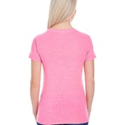 Back view of Ladies’ Triblend Short-Sleeve T-Shirt
