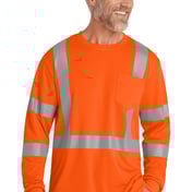 Front view of ANSI 107 Class 3 Mesh Long Sleeve Tee