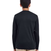 Back view of Youth Cool & Dry Performance Long-Sleeve Top