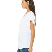 Side view of Ladies’ Flowy Raglan T-Shirt