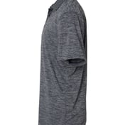 Side view of Dakota Striated Heather Polo