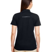 Back view of Women’s Radiant Performance Piquéé Polo With Reflective Piping