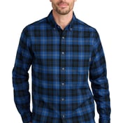 Front view of Long Sleeve Favorite Flannel Plaid Shirt