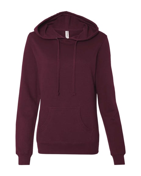 Front view of Juniors Heavenly Fleece Lightweight Hooded Sweatshirt