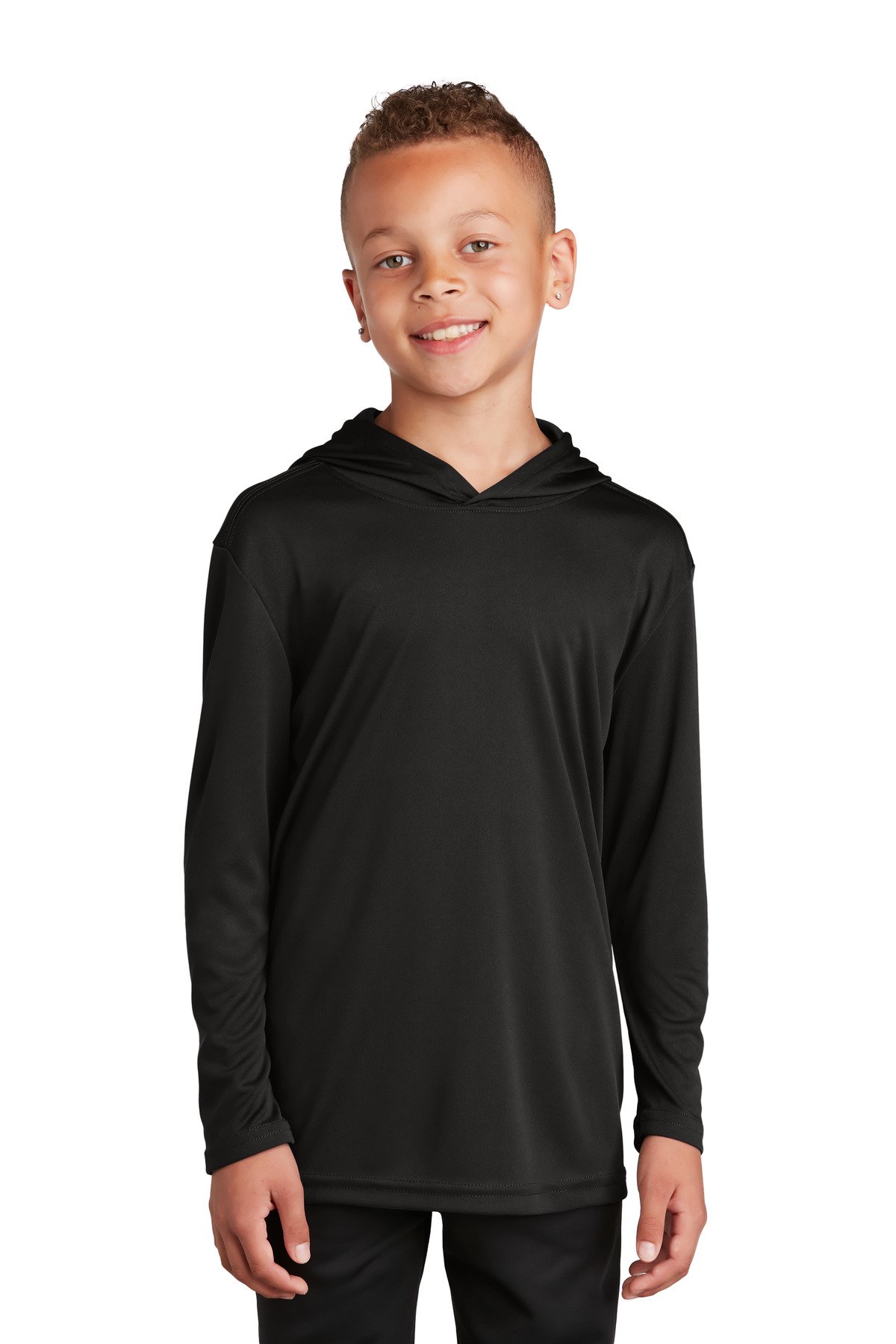 Front view of Youth PosiCharge ® Competitor Hooded Pullover