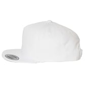 Side view of Five-Panel Cotton Twill Snapback Cap