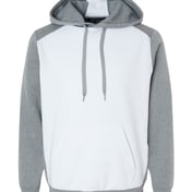Front view of Eco Revive™ Three-Season Triblend Fleece Hooded Sweatshirt