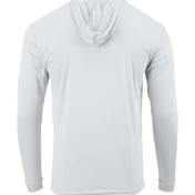 Back view of Youth Bahama Performance Hooded Long Sleeve T-Shirt