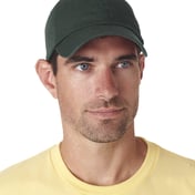 Front view of Adult Classic Cut Chino Cotton Twill Unstructured Cap