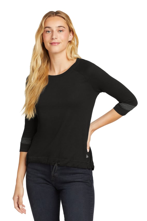 Front view of Women’s Tri-Blend 3/4-Sleeve Tee
