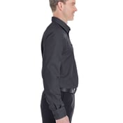 Side view of Crown Collection® Royal Dobby Dress Shirt