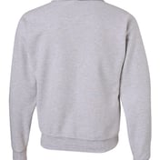 Back view of Super Sweats NuBlend® Quarter-Zip Cadet Collar Sweatshirt