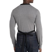 Back view of Medium-Length Apron With Pouch Pockets