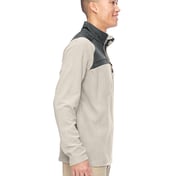 Side view of Adult Excursion Trail Fabric-Block Fleece Quarter-Zip
