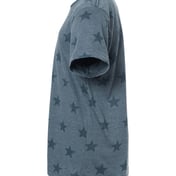 Side view of Youth Star Print Tee