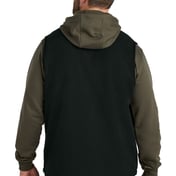 Back view of Textured Fleece Vest