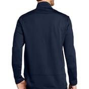 Back view of Grid Fleece Jacket