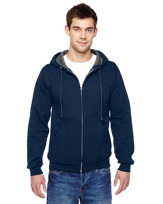Front view of Adult SofSpun® Full-Zip Hooded Sweatshirt
