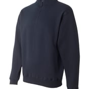 Side view of Heavyweight Fleece Quarter-Zip Sweatshirt