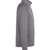 Side view of Venture Heathered Stripe Full-Zip