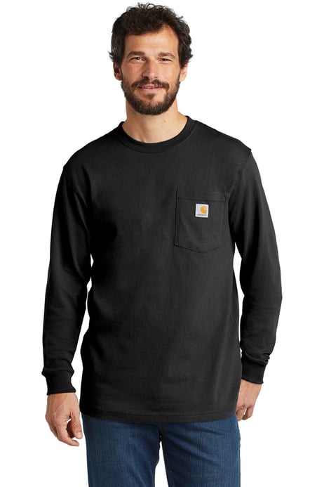 Frontview ofWorkwear Pocket Long Sleeve T-Shirt