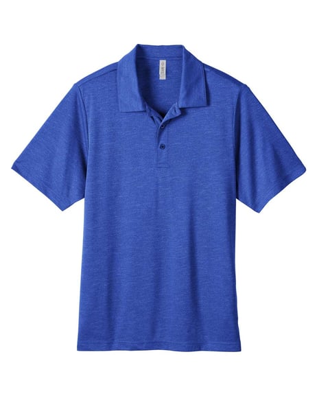 Front view of Zone Sonic Heather Performance Polo
