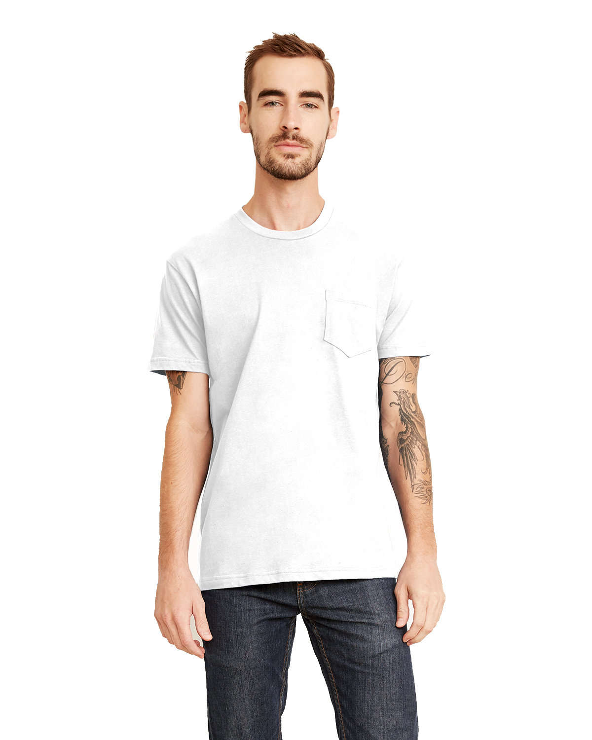 Front view of Unisex Pocket Crew