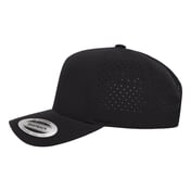 Side view of 5-Panel Snapback With Perforated Cap