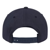 Back view of Retro Cotton Blend Trucker Snapback Cap