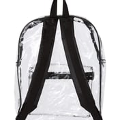 Back view of Clear PVC Backpack