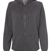 Front view of Women’s California Wave Wash Full-Zip Hooded Sweatshirt