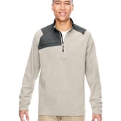 Front view of Adult Excursion Trail Fabric-Block Fleece Quarter-Zip