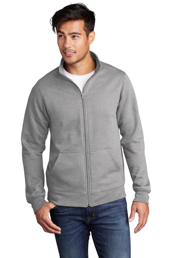 Front view of Core Fleece Cadet Full-Zip Sweatshirt