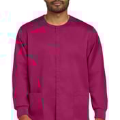 Front view of Unisex WorkFlex Snap-Front Scrub Jacket