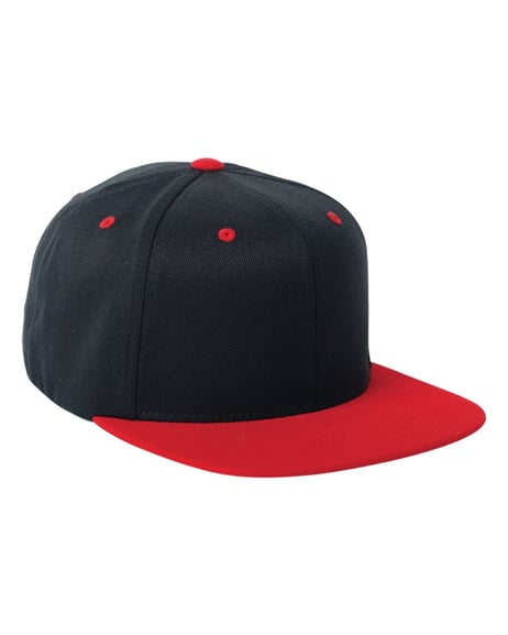 Frontview ofAdult Wool Blend Snapback Two-Tone Cap