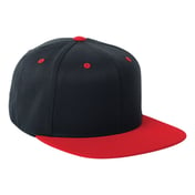 Front view of Adult Wool Blend Snapback Two-Tone Cap
