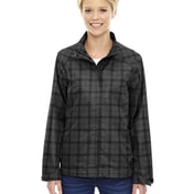 Front view of Ladies’ Locale Lightweight City Plaid Jacket